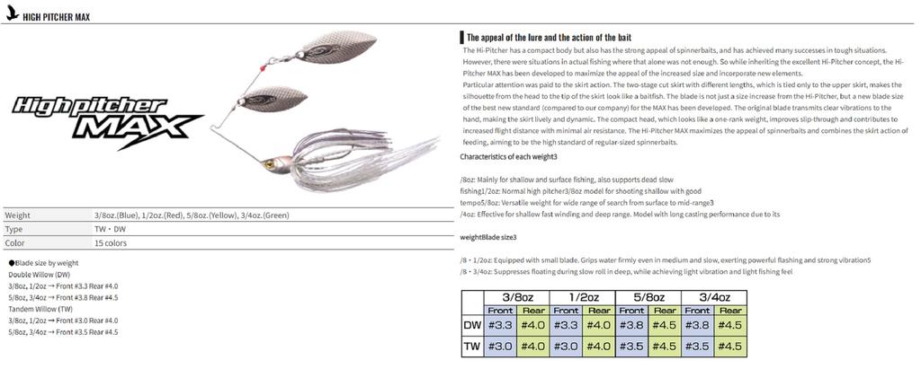 OSP Spinner Bait High Pitcher Max DW 3/4 унции S-61 (1451)