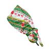 Fashionable Christmas Print Work Cap, Casual Women's Ponytail Cap, Wash Cap, Baotou Cap