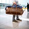 Кожаная мужская спортивная сумка, кожаная сумка для багажа Weekender с отделением для обуви, кожаная дорожная сумка, подарки для него