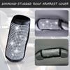 2 шт., универсальный чехол для перил автомобиля, защитные перчатки на крышу, салон автомобиля, блестящий защитный чехол со стразами и кристаллами