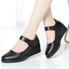 Plus Size 35-43 Breathable Comfortable Genuine Leather Shoes Women Flats 2025 Spring Shallow Flat Platform Shoes for Mom Work