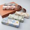 PU Leather Printing Glasses Case Flower Eyeglasses Holder Simple Printed PU Sunglasses Box  Daily