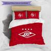 Spartak Moscow Pattern Printed 3PCS Bedding Set Soft Skin-Friendly Washable Duvet Cover & Pillowcases Set All Season Bedroom