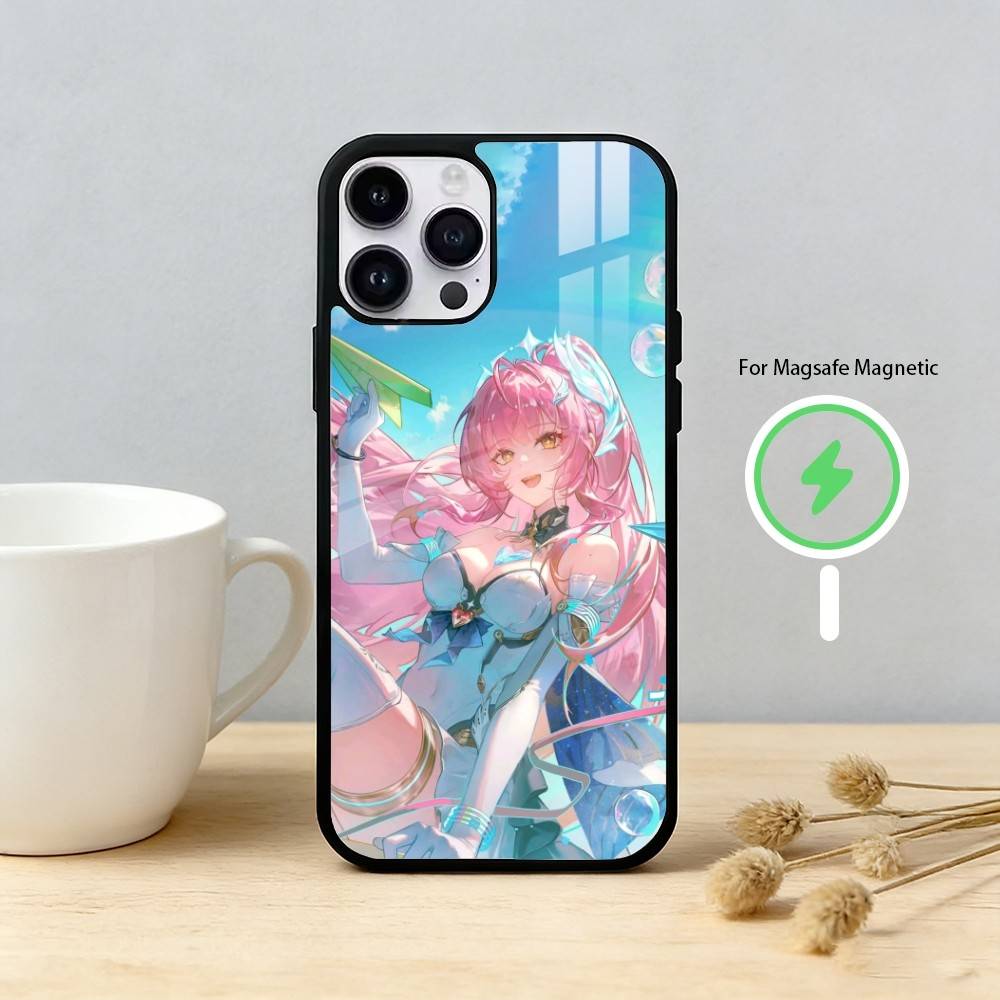 Чехол для телефона Denia Hiyuki WuWa Wuthering Waves для iPhone 17 16 15 14 13 12 Pro Max Plus с зеркальным покрытием, беспроводной, магнитный