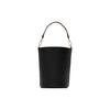 Burberry Detachable Adjustable Shoulder Strap Magnetic Closure Grain Calfskin Bucket Bag Women Handbags Black 80840351