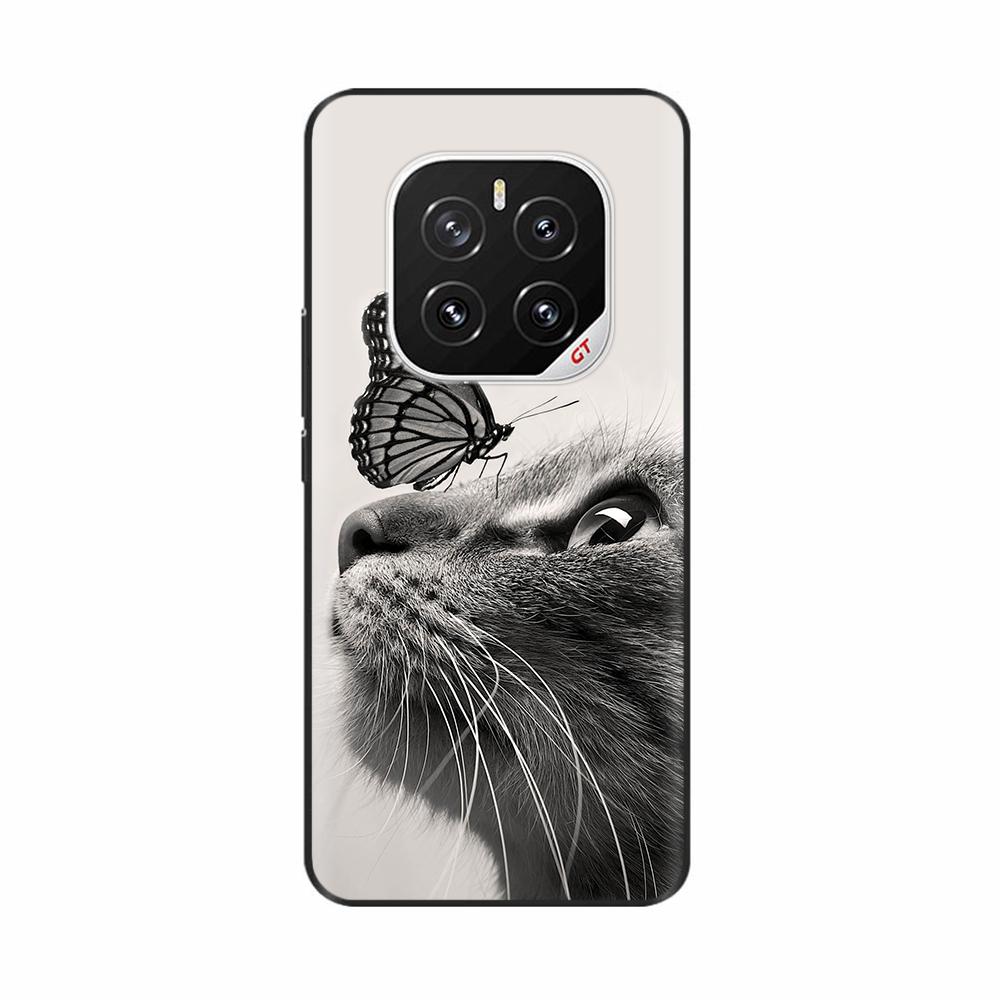 Чехол For Honor GT Pro Capa Силиконовый Расписные Кошки Мягкий Черный Чехол Для Honor GT Pro Чехол honorGT Pro TPU Coque Защитные Чехлы
