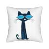 Cartoon Movies Cat Book Petes the cat   Throw Pillow Cover Polyester Cushions for Sofa  Fashion Pillowcover Home Decor