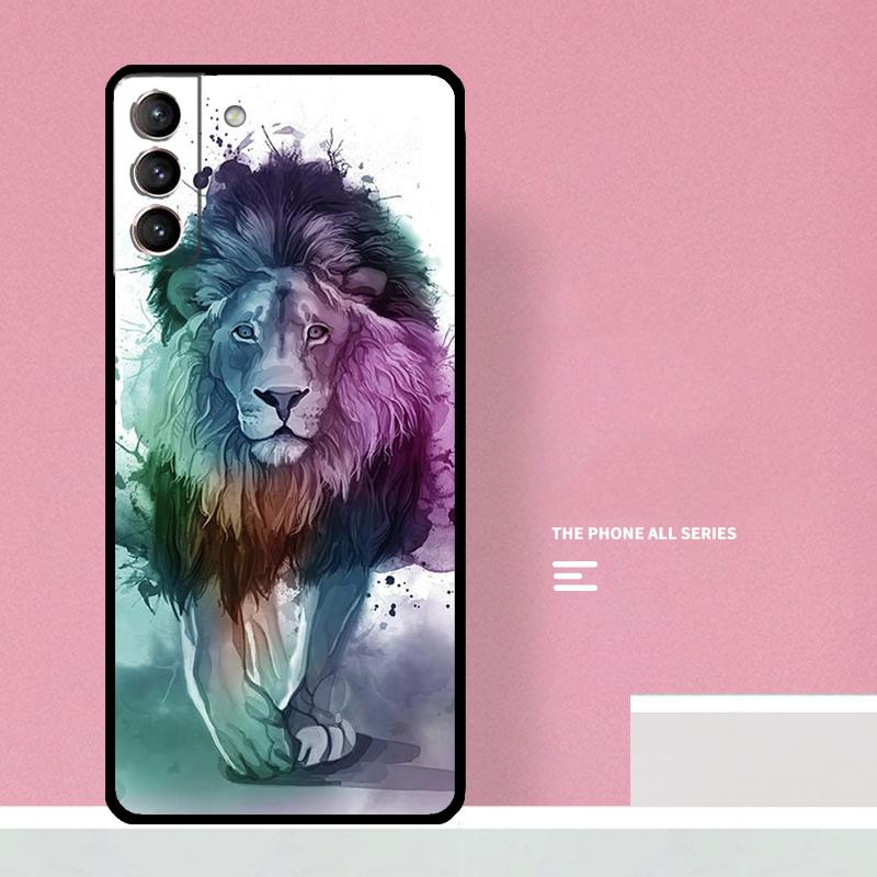 Чехол для телефона с изображением льва для Samsung Galaxy S26 S25 S24 S20 S21 S22 S23 Ultra S10 Plus S25 FE Чехол Coque