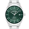 CALVIN KLEIN Knight Series Watch Automatic Mechanical Movement Steel Strap 40mm Green Dial Unisex 30m Waterproof 25300022