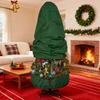 Upright Christmas Tree Cover Tear Resistant Xmas Tree Storage Cover with Drawstring Zippered Dustproof Storage Bag for 5Ft or 9Ft Standing Artificial
