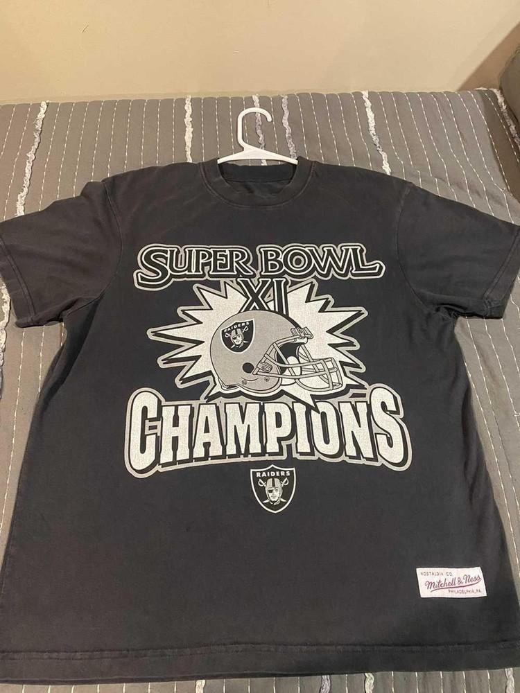 РАСПРОДАЖА Oakland Raiders Винтажная Репринт Супербоула Подарок Футболка для Фаната AN34428 Унисекс Футболка