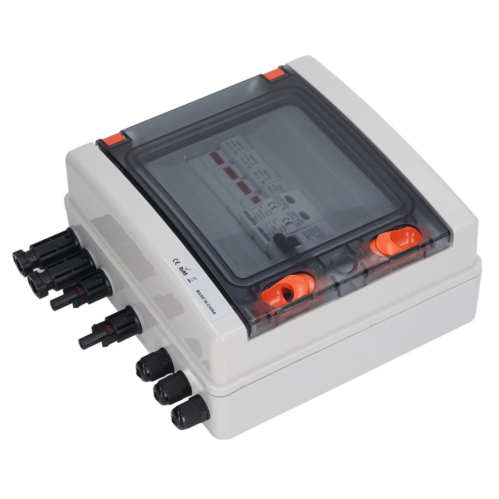 4-рядный 15A солнечный PV распределительный щиток с предохранителем 2 в 2 выхода молниезащита PV распределительный щит DC1