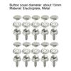 10Set/Bag Snap Fastener Multiple Use Rust-proof Metal 15mm Pop Studs Heavy Duty Press Button for Boat Covers