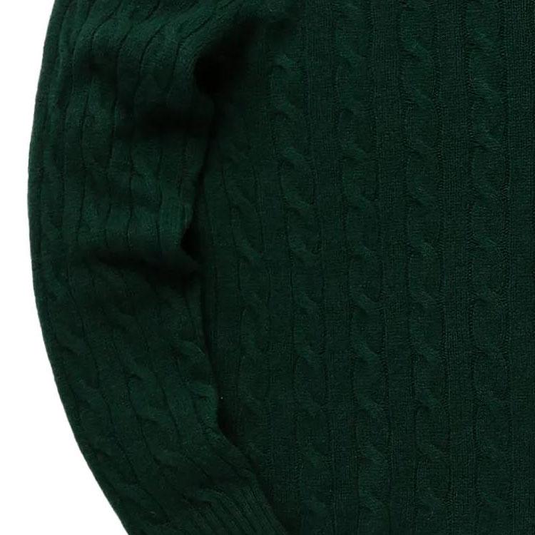 Polo Ralph Lauren однотонный свитер с вышитым пони, круглым вырезом и длинными рукавами, мужской свитер, зеленый 710876762-004