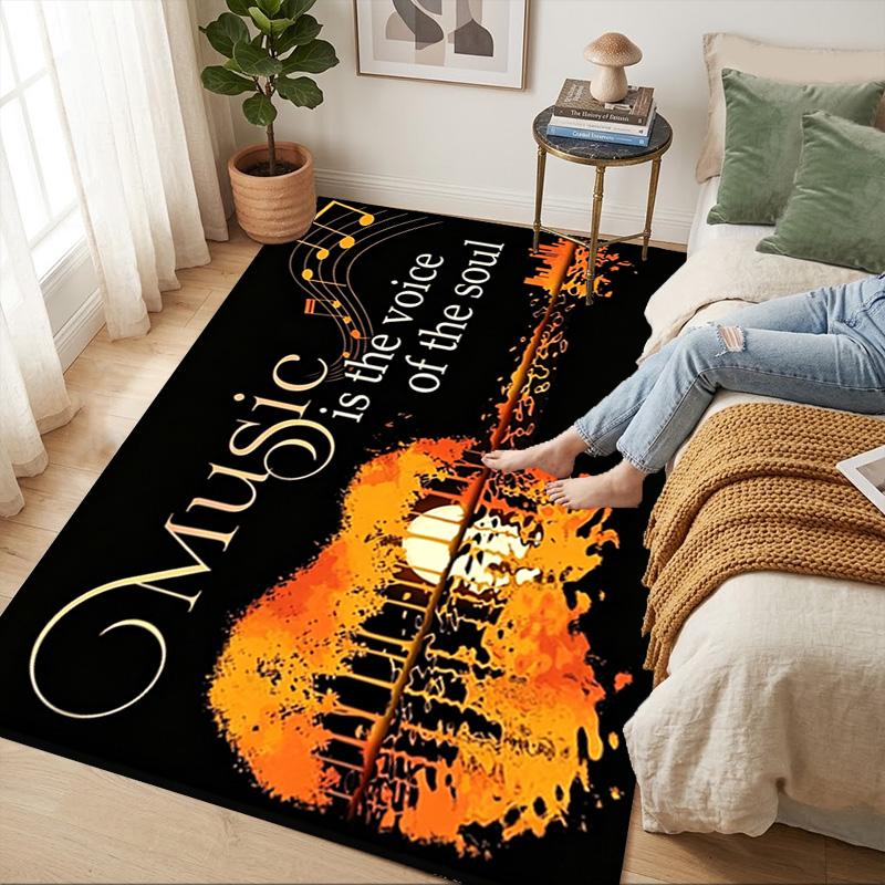 Music Soul Living Room Nonslip Area Rug Soft Carpet For Bedroom Game Playroom Sofa Office Home Decor Doormat Christmas Gift C9261713