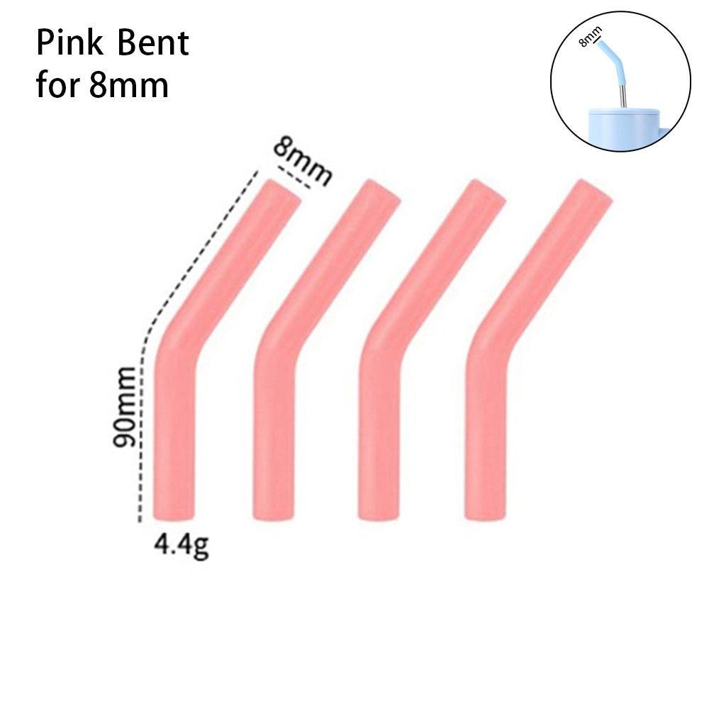 4 шт. защитный чехол для соломинки с силиконовым наконечником, устойчивый к царапинам, колпачок для соломинки из нержавеющей стали