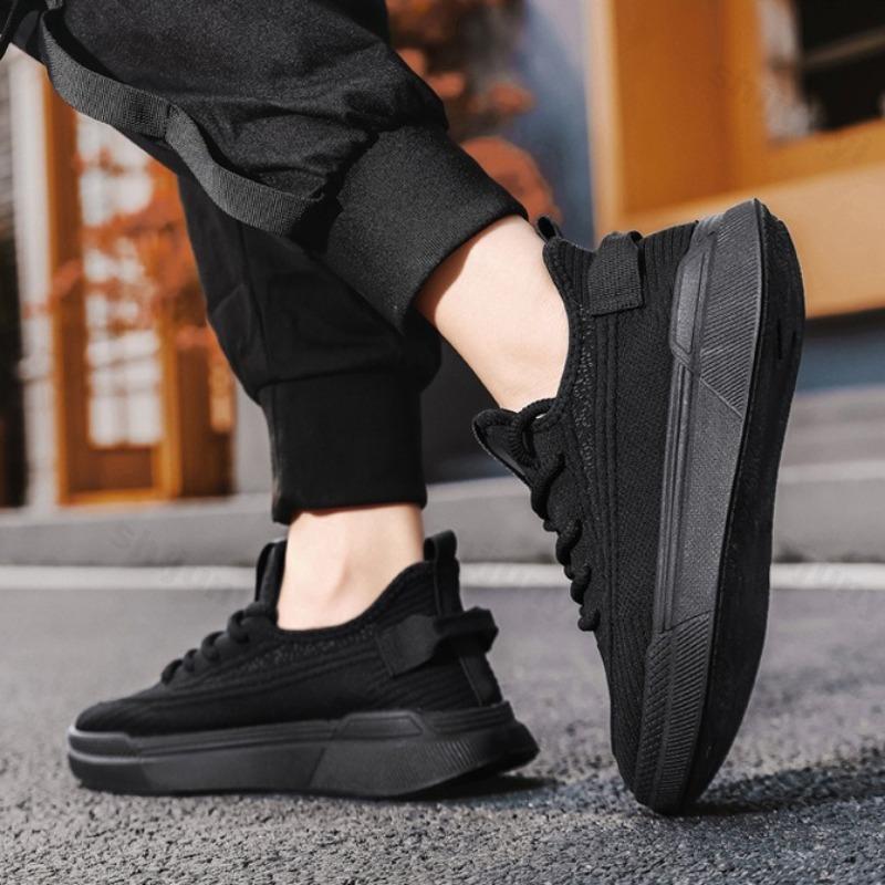 Мода Модный тренд Повседневная спортивная мужская обувь 2025 Весна Сетчатая дышащая Удобная обувь на толстой подошве Универсальные низкие массивные кроссовки