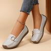 New Loafers Casual Women's Flat Shoes Soft Sole Soft Surface Mother Shoes Comfortable Large Size Bean Shoes Women