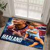 Erling Haaland Design Crystal Velvet Carpet Cozy Non?Slip Printed Rug For Bedroom Living Room Entrance