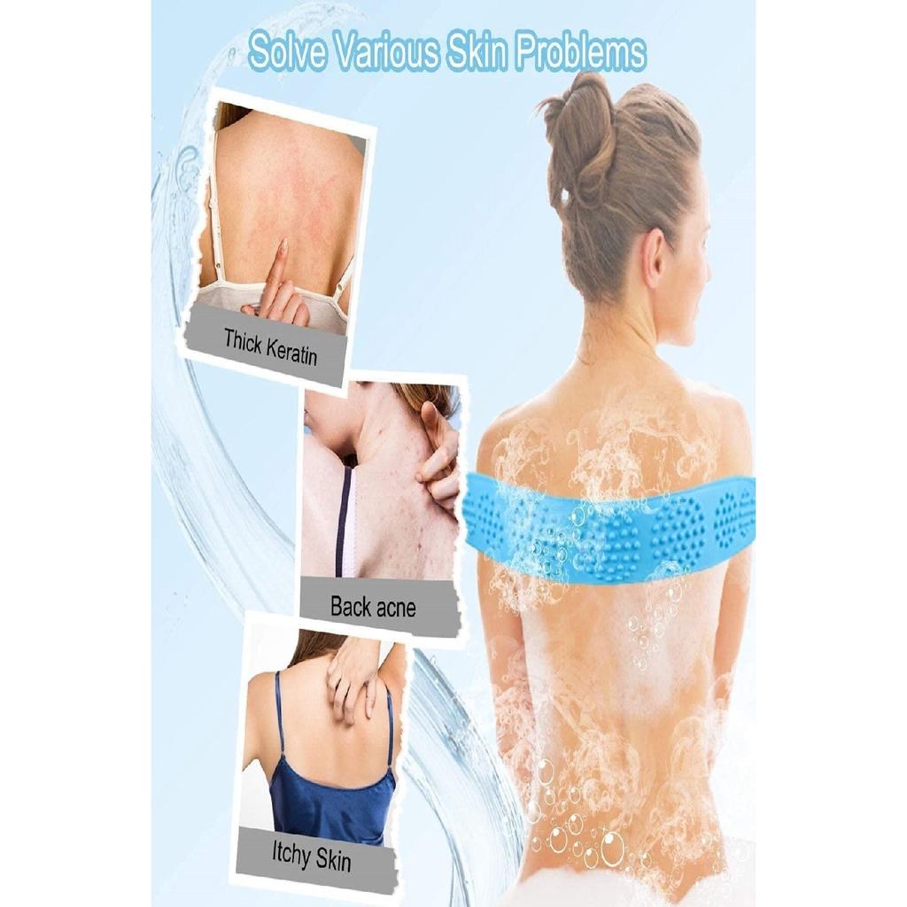 Двусторонний силиконовый скраб для ванны с массажным эффектом Силиконовая мочалка для душа Скраб для спины Щетка с массажным эффектом