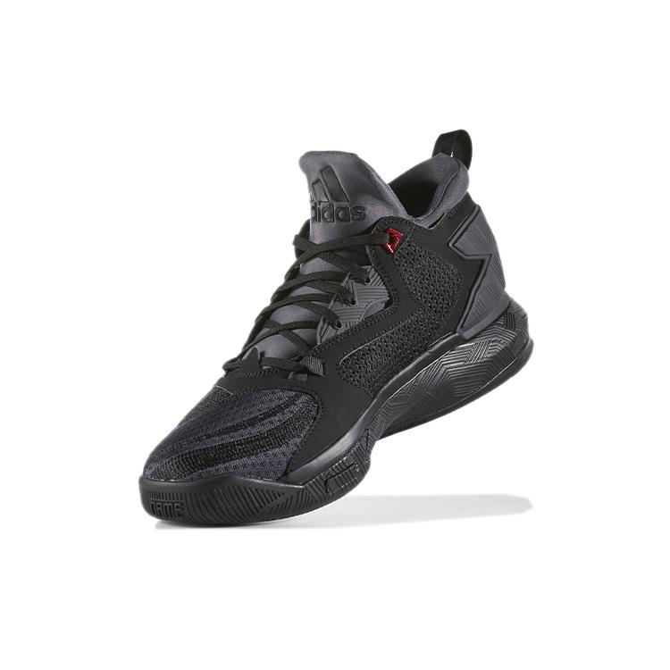 adidas D Lillard 2 'Core Black Vivid Red' B42355