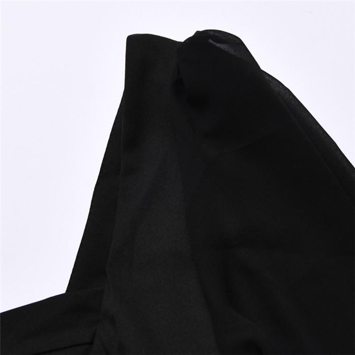 Женское боди с рукавами-фонариками, модный комбинезон с квадратным воротником и открытой спиной, с длинными рукавами