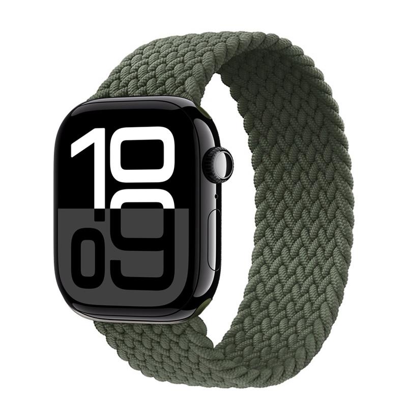 Ремешки Для Apple watch bands 44мм 45мм 40мм 41мм 49мм 46мм 42мм Плетеный Solo Loop Correa браслет iwatch Серии 11 10 9 7 8 SE 6
