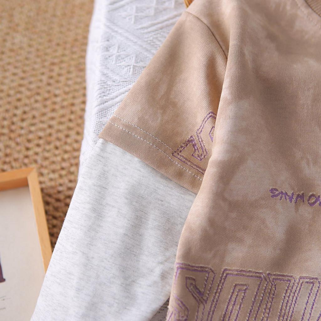 Детский повседневный комплект с длинным рукавом, удобные наряды для повседневной носки