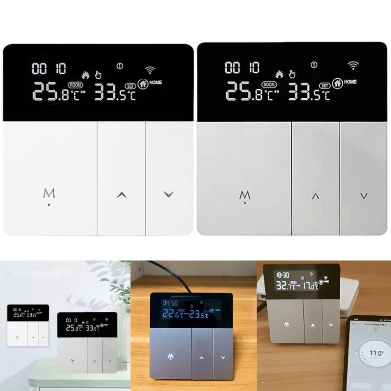 Upgrades Programmable Intelligent Thermostat Touchscreens Temperature Controller for Electric Water Gas Boiler Heating