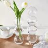 Скандинавская стеклянная ваза с пузырьками - Прозрачная гидропонная ваза для декора дома и рабочего стола, Милая простая идея для подарка и украшение для цветочной композиции