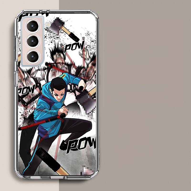 Чехол для телефона Jonggun Lookism для Samsung Galaxy S25 Edge S24 S23 FE S21 S20 S10 Plus S22 S26 Ultra Прозрачные чехлы ТПУ Capa She