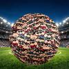 Cartoon comics Print Size 5 Soccer Ball, PU Wear Resistant Football for Match Training and Daily Practice, Birthday Gift for Soccer Fans