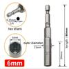 6-17 мм ударная головка магнитная гайковерт 1/4" шестигранный ключ адаптер для сверла головка привода ударная головка адаптер