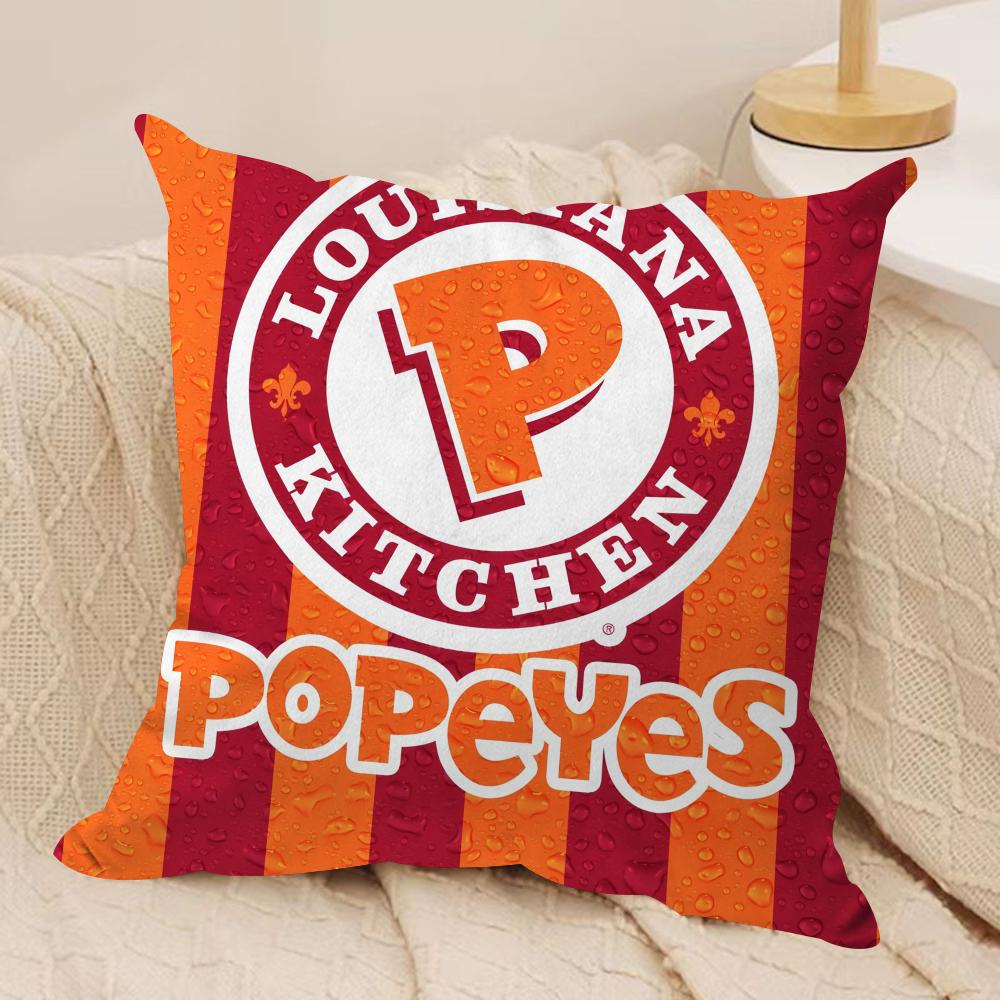 Fried Chicken PPopeyeS Cushion Cover Pillowcase Ultra Soft Skin Friendly Fabric Cloud Like Comfort Concealed Zipper