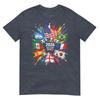 2026 Soccer World Usa Flag Burst Fan Tee TShirt