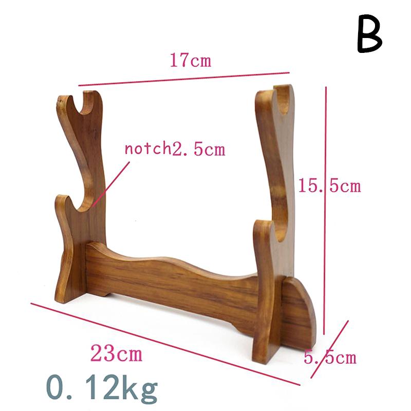 Подставка для демонстрации меча из цельного дерева, держатель для катаны, самурайского меча, ножа танто, косплей-меча, волшебной палочки, кронштейн для хранения