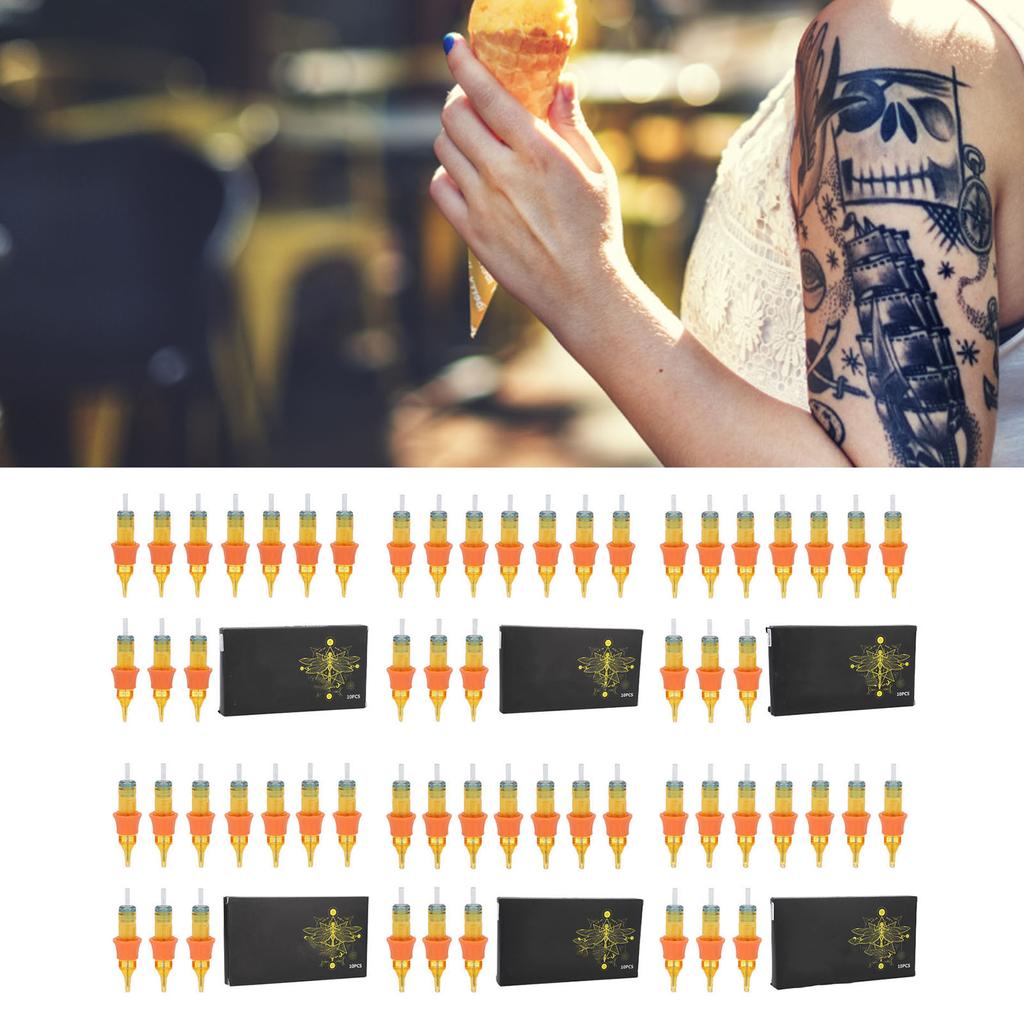 10 шт., игла для тату-картриджа, одноразовая быстрая окраска, гигиеническая ручка для татуировки, иглы для машины