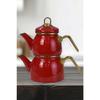 Красный мини-модель эмалированного чайника
