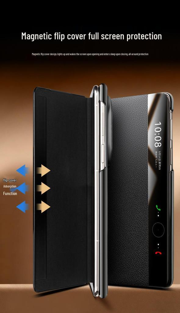 Qiali Оригинальный кожаный чехол-книжка для Huawei Mate X7 Коллекционное издание