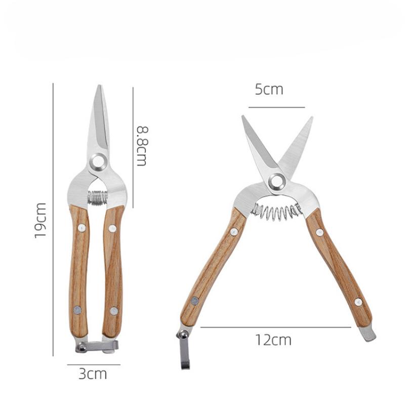 Ручка под дерево Садовые ножницы Ножницы для сбора цветов Ножницы для сбора веток Ножницы для фруктов Многофункциональные изогнутые ножницы Садовые инструменты