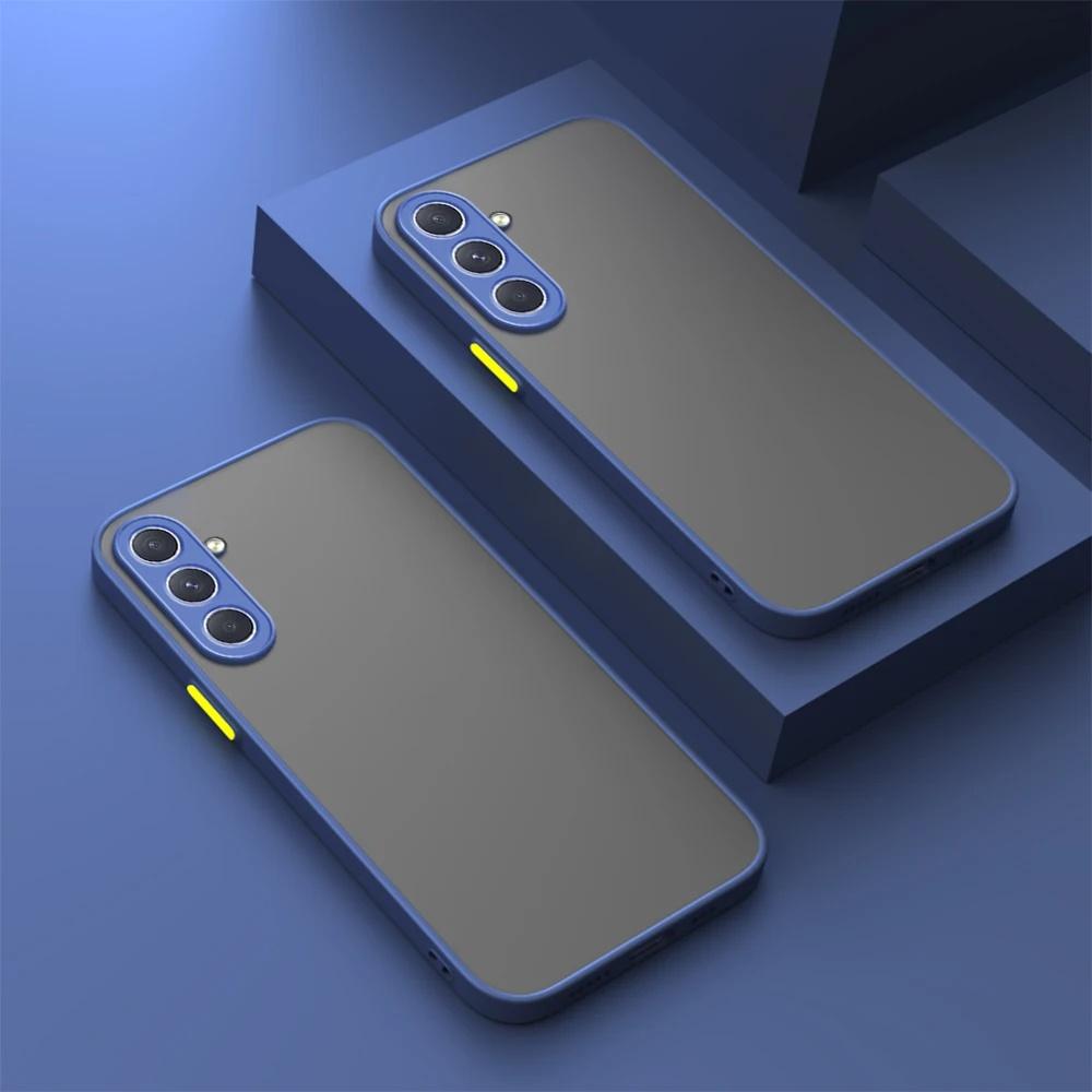Ударопрочный Матовый Жесткий Чехол Для Samsung Galaxy S25 S24 Ultra S23 FE S22 S21 Note 20 10 Plus S20 Edge Защитный Бампер Чехол