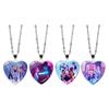 K-pop Охотники на демонов Сердечное ожерелье - Руми Зои Мира Аниме Фильм Сплав Ювелирное изделие Подвеска Для Поклонников Подарки