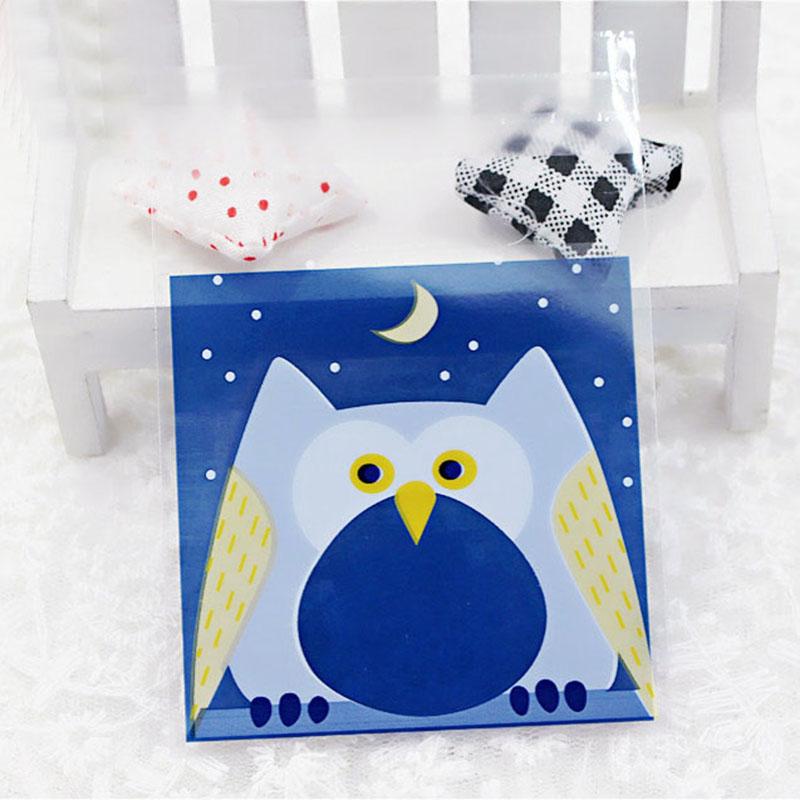 50 шт. милые мультяшные монстры печенье конфеты самоклеящиеся пластиковые пакеты для печенья закуски выпечка упаковка принадлежности рождественский декор