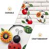 Wrought Iron Wall Hanging Decoration Outdoor Yarn Ornament Courtyard  Crafts Flower Decorations Iron: Statues