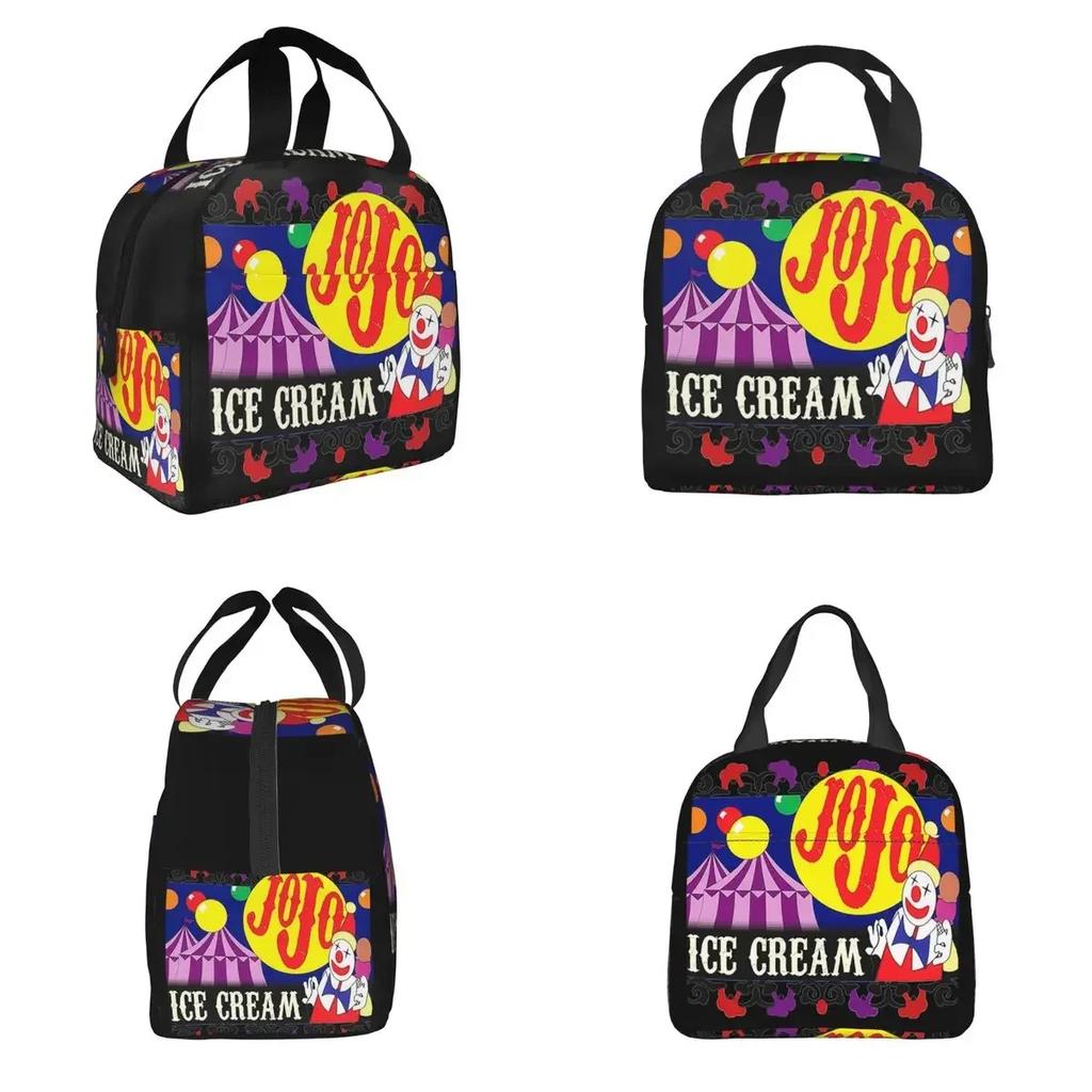 Killer Klowns From Outer Space Horror Movie (13) Insulated Lunch Bag for Women Kids Leakproof Food Boxes Thermal Lunch Box Tote