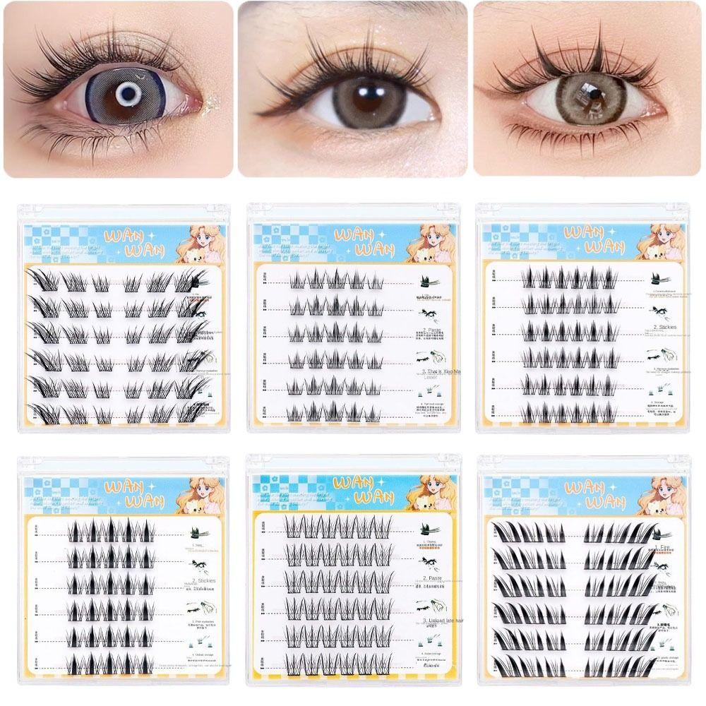 Sweet Adhesive False Eyelashes Makeup False Eyelash Clusters Grafting Lashes