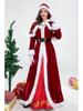 Длинное платье Christmas Queen размера Plus: Костюм для вечеринки и выступления в честь окончания года (M-XXL)