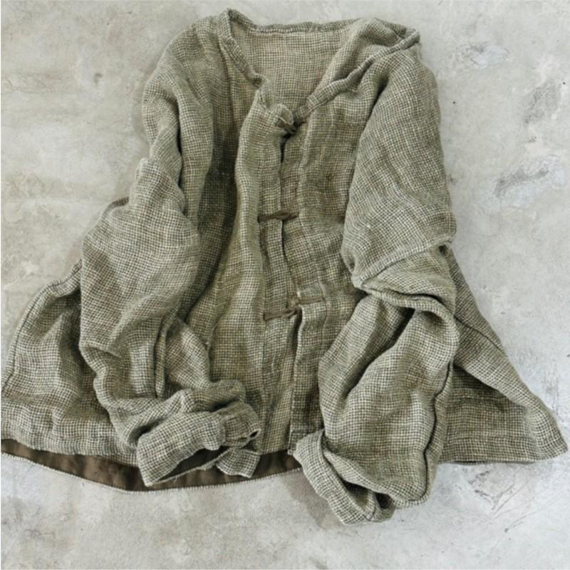 Johnature Женские зимние нишевые модные длинные рукава в китайском стиле повседневные винтажные ретро-пальто