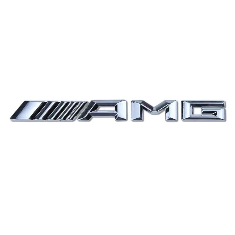 KMLB1 Car 3d Rear Letter Emblem Trunk Babg Body Sticker For Mercedes Benz AMG W204 W205 W203 W211 W212 W213 W201 W210 W124 W108