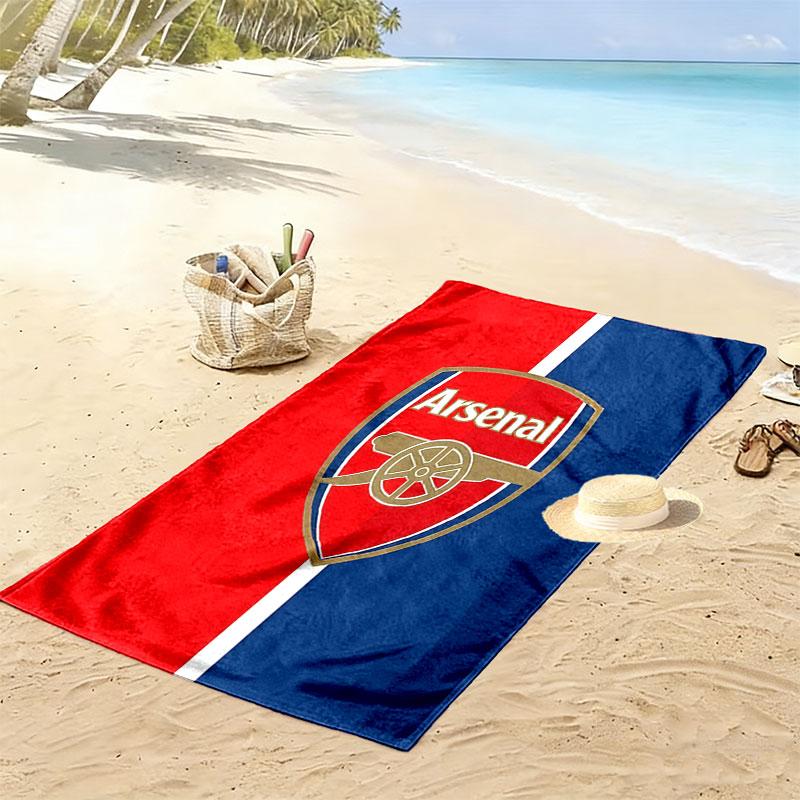 The Gunners logo Print Beach Towel, Large Soft Quick Dry Towel for Beach Camping Swimming